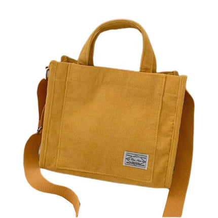 6 Colours Women Corduroy Small Square Shoulder Bag Fashion Crossbody Tote