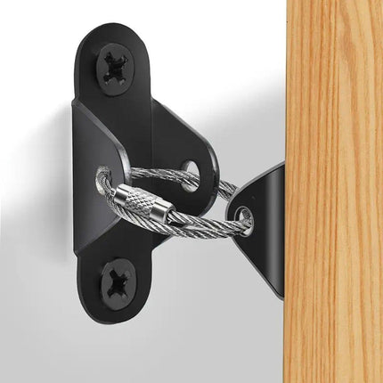 10 Sets Furniture Anti-Tip Wall Straps Kit for Bookshelf Dresser Cabinet