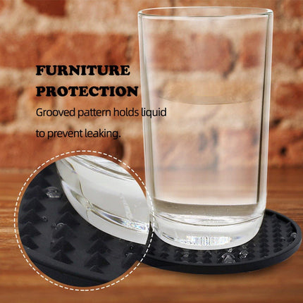 6pcs Silicone Coaster Non-slip Heat Resistant Table Mats Tea Cup Drink Holder