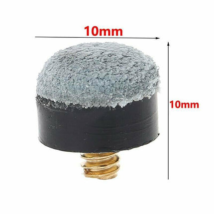 20x Commercial Quality Soft Pool Snooker Billiards CUE TIPS Screw On Type 10mm - Aimall