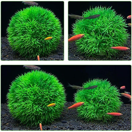 Aquarium Fish Tank Landscape Decoration Plastic Simulation Grass Flower Ball