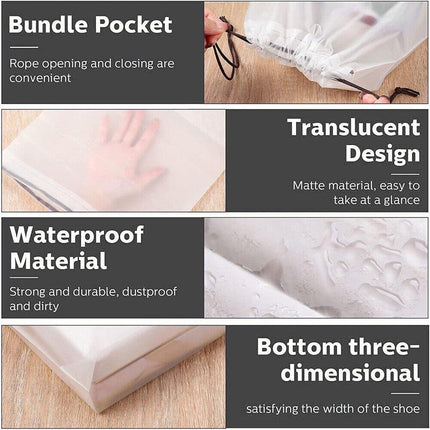 25PCS Portable Travel Shoe Bags Sport Storage Pouch Drawstring Dust Organizer