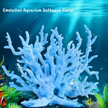 Soft Coral Realistic Water Plants Aquarium Decoration Fish Tank Seawater Set
