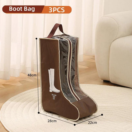 5pcs Portable Shoes and Boots Dust Bag Travel Storage Cover Organiser Pouch Set
