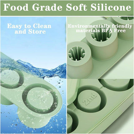 Silicone Ice Cube Tray for 20oz 30oz 40oz Tumbler Easy Release Reusable Mold