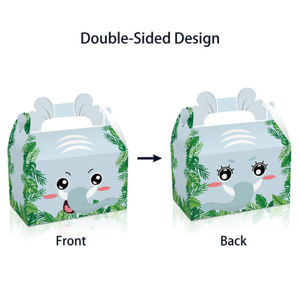 24X Jungle Safari Animal Gift Boxes Bag Favour Present Wrapping Candy Cookie Box