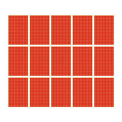8/13/25/50mm Colour Sticker Dots Adhesive Round Labels Circular Scrapbooking Red - Aimall
