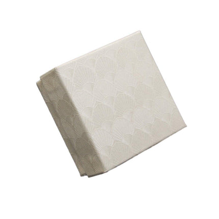 25X Jewelry Gift Boxes Shell Pattern 7.5CM Small GiftBox Empty Jewelry With Foam