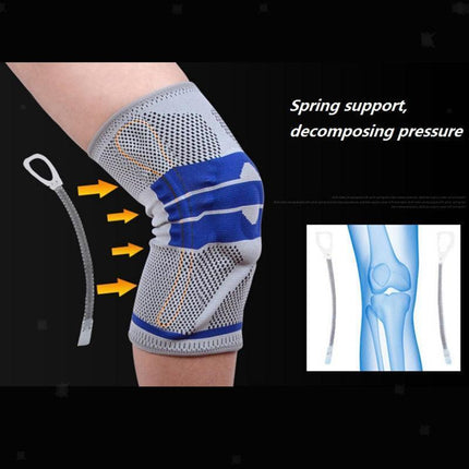 Knee Support Pads Brace Protector Full Gel Sports Joint Medial Gym Patella Strap Red - Aimall