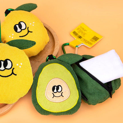 Cartoon Fruit Shopping Bag Cute Doll Folding Eco-Friendly Pendant Tote Bag
