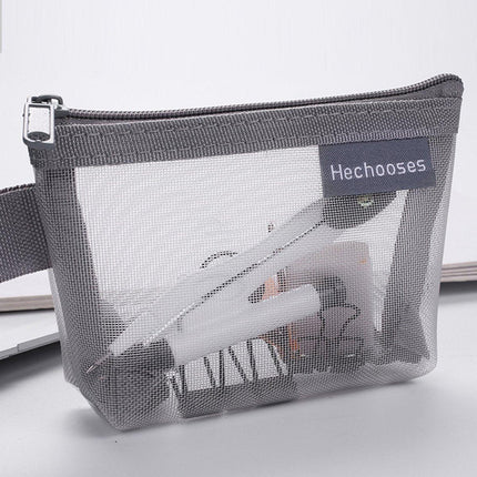 Mini Mesh Zipper Bags Storage Pouch Coin Purse ID Credit Card Holder Organizer - Aimall