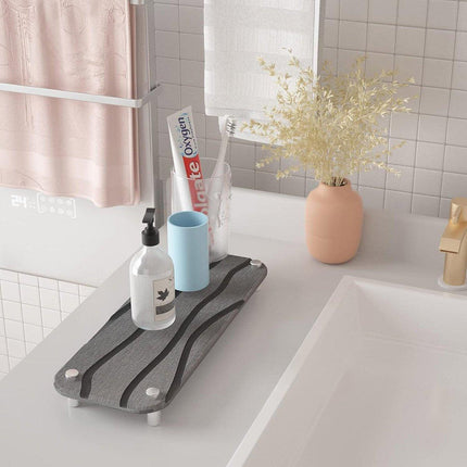 Quick Drying Diatomite Bathroom Mat Water Absorbing Mat Kitchen Drain Tray Rack