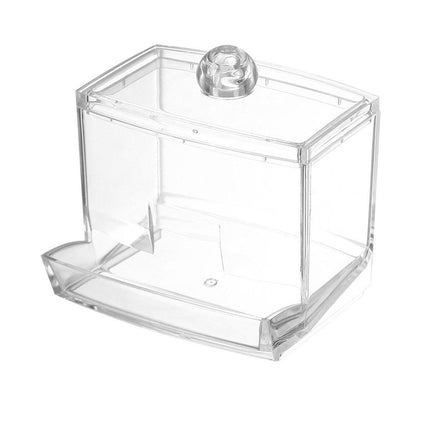 Cosmetic Cotton Swab Organizer MakeupBox Container Case Clear Acrylic Bud Holder