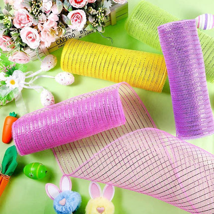 10Yards Gauze Mesh Flower Bouquet Wrapping Paper Florists Gift Packaging - Aimall