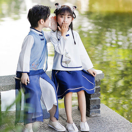 Girl Hanfu Chinese Style Traditional Outfit Two-Piece Ancient Costume Dress
