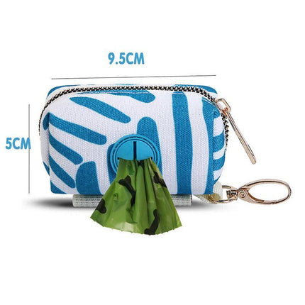 Secure and stylish dog poop bag holder for outdoor use.