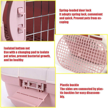 Dog and Cat Carrier Large Space Removable Sunroof Air Carrier for Pet Travel