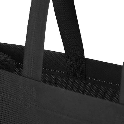 100X Reusable Shopping Bags Tote Bag Washable Eco Friendly Non Woven Folding Bag White - Aimall