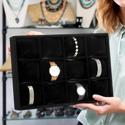 Luxury Watch Storage Tray Organizer Display Stand for Watches and Jewelry Holder