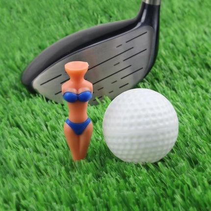 25PCS Durable 80MM Golf Nails Novelty Bikini Design Plastic Golf Accessories