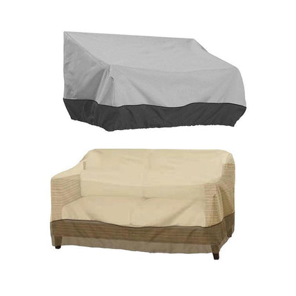 Outdoor Waterproof Patio Chair Lounge Deep Seat Cover Furniture Cover Beige Coffee - Aimall