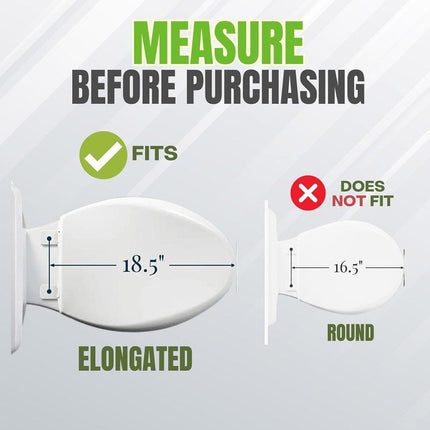 Adjustable Raised Toilet Seat Riser for Elderly Pregnant Women and Mobility Support