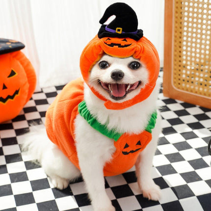 Dog Cat Pet Pumpkin Fancy Dress Outfits Halloween Xmas Cosplay Costume Clothes