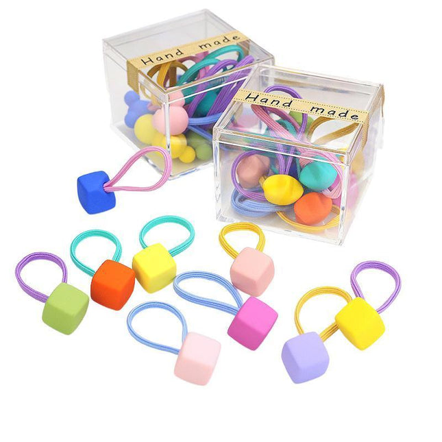 Hair Band Child Accessories Elastic Multi Colour Fashion Girls Small - Aimall