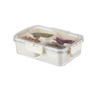 Food Grade Airtight Storage Box Portable Multi-compartment Seasoning Container