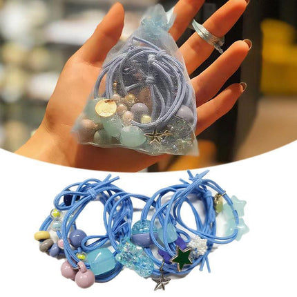 8PCS Baby Kids Girl Hair Bands Elastic Rope Ties Ponytail Holders Accessories - Aimall