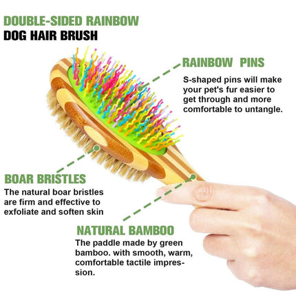 Double Sided Pet Comb Dogs Cats Knot Removal Grooming Brush Detangling