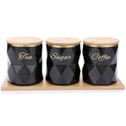 Ceramic Sealed Storage Jar Kitchen Spice Coffee Tea Container Airtight Canister