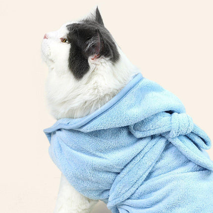 Absorbent Dog and Cat Bath Towel Quick Dry Microfiber Pet Bathrobe for Pets