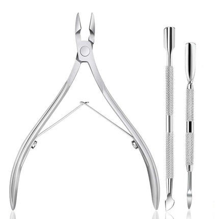 3pcs Manicure Tool Set for Dead Skin Removal Nail Care Pedicure Kit Essentials