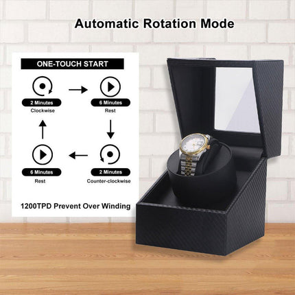 Automatic Watch Winder Box Mechanical Watch Rotator Anti-Magnetic Display Case