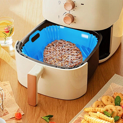 Air Fryer Silicone Pot Basket Liner Non Stick Reusable Baking Tray Accessories