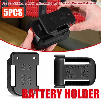 5pcs Battery Protective Cover with Belt Clip Plastic Wrap for Secure Storage