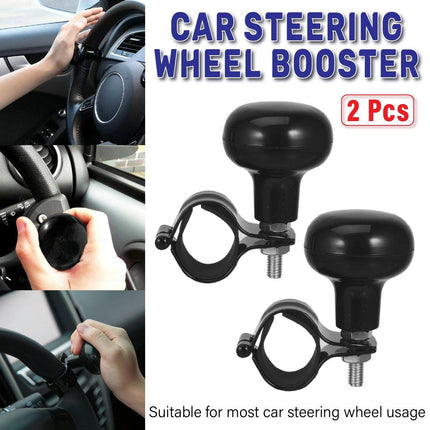 2PCS Car Steering Wheel Booster Auxiliary Ball One Hand Turn Saver Driving Aid