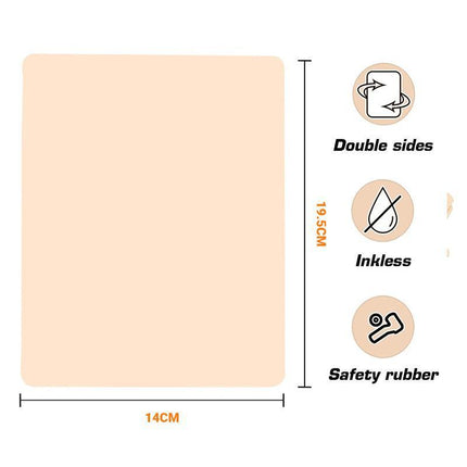 5-100x Tattoo Skin Fake Practice Eyebrow Art Double Sides Silicone For Beginner - Aimall