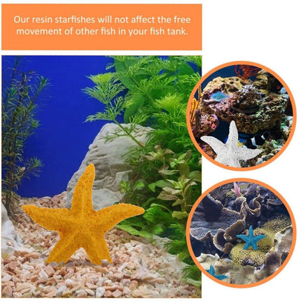 4X Aquarium Resin Starfish Decoration FishTank Marine Simulation Micro Landscape