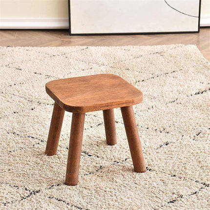 Wooden Short Stool Living Room Shoe Changing Stool Home Furniture Seat