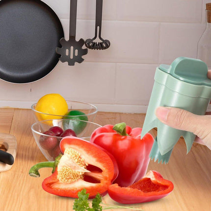 Plastic Pepper Seed Remover Corer Kitchen Utensil Fruit Vegetable Core Pulling