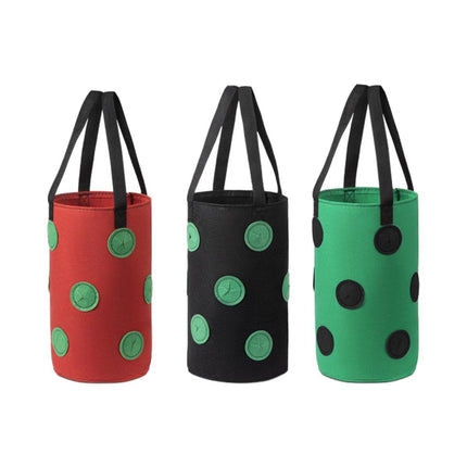 3pcs Hanging Planter Bags for Strawberry Growing Horticultural Nursery Use