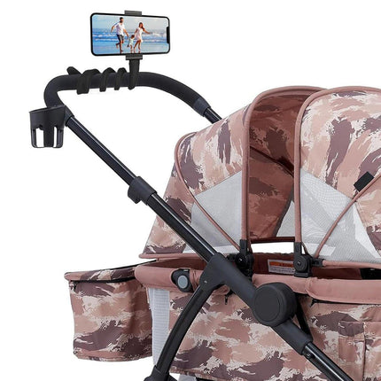 Universal Flexible Phone Holder Silicone Hose Stroller Crib Mount Stand Bracket