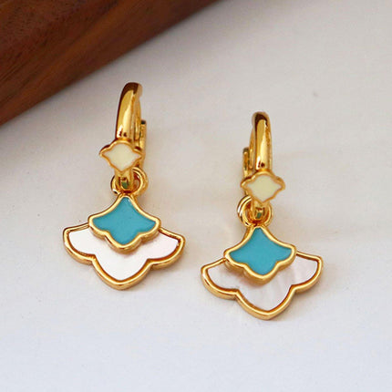 New Chinese Ginkgo Leaf Earrings Simple Delicate Design Elegant Jewelry