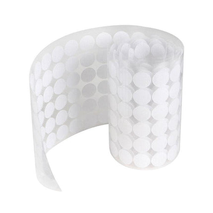 Hook and Loop Sticky Self Adhesive Dots Coins Circles Tape Black White 30mm - Aimall