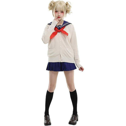 Anime My Boku no Hero Academia Himiko Toga Cosplay Costume JK School Uniform AU