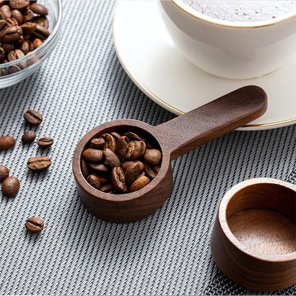 Black Walnut Measuring Bean Spoon Solid Wood Gram Coffee Milk Powder Gram Weight