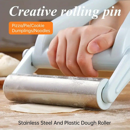 Stainless Steel Non Stick Rolling Pin Pastry Dough Roller Baking Making Tool