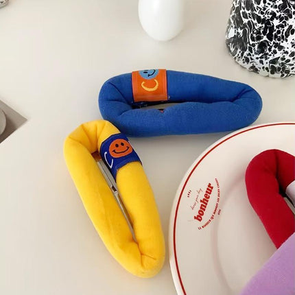 Hair Bangs Clips Cute Smiley Face Cartoon Women Barrette Headwear Accessories